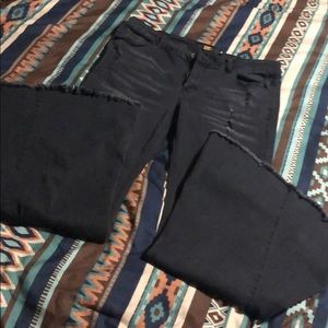 High waisted flare jeans